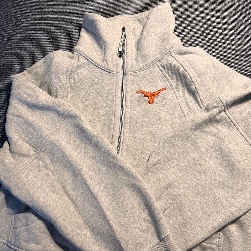Lululemon Texas Longhorns Scuba Oversized Half-Zip Hoodie (XS)